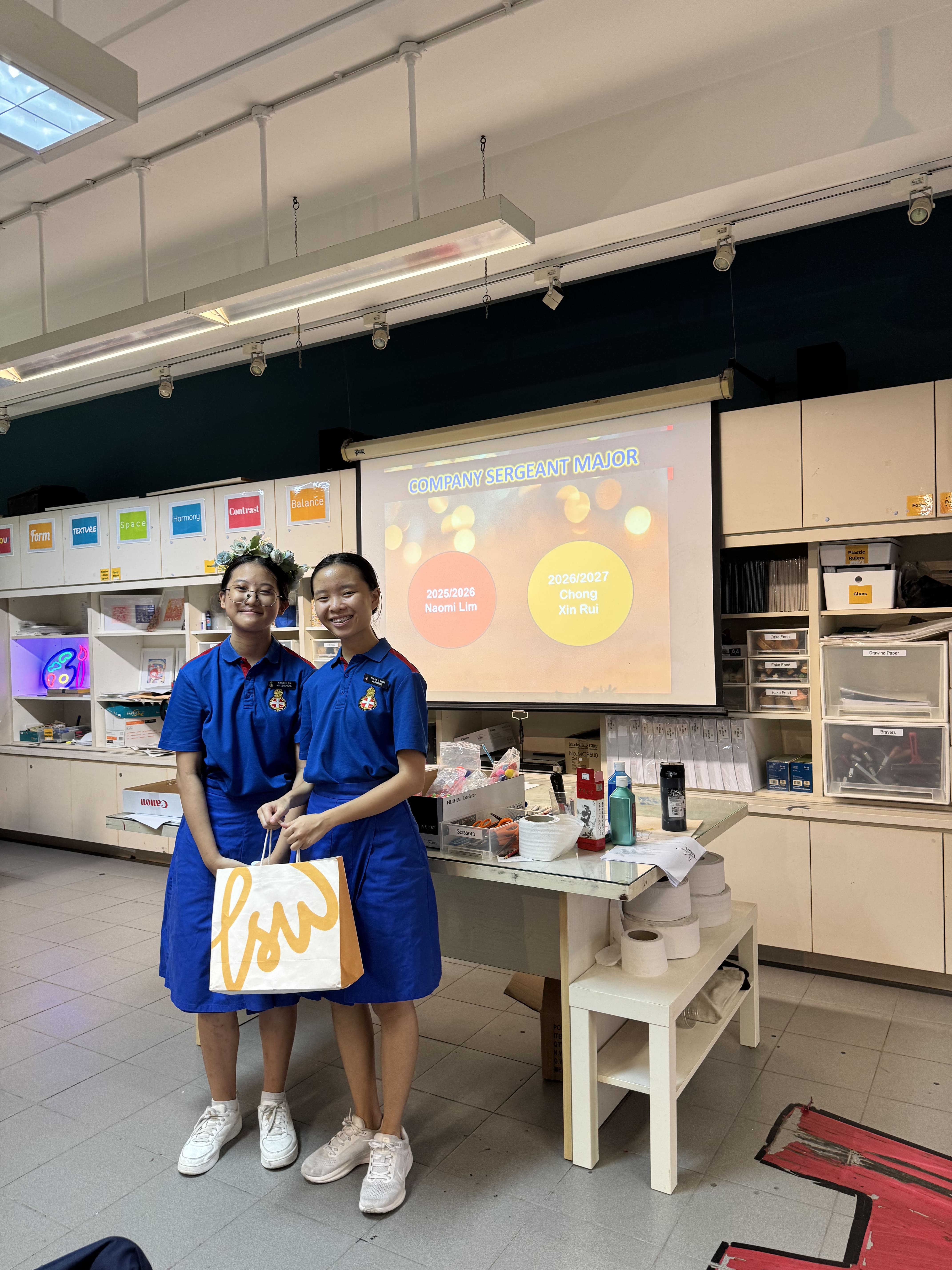 Passing on the legacy during Sec 4 Farewell